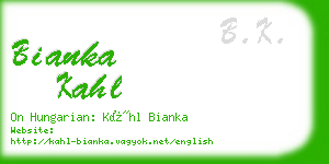 bianka kahl business card